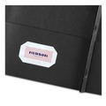 Office Jansan | Avery 47978 0.5 in. Capacity 11 in. x 8.5 in. Prong Fastener Two-Pocket Folder - Black (25/Box) image number 3
