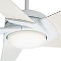 Ceiling Fans | Casablanca 59105 54 in. Stealth DC Snow White Ceiling Fan with Light and Remote image number 1