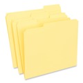 Office Jansan | Universal UNV16164 Reinforced 1/3-Cut Assorted Top-Tab File Folders - Letter Size, Yellow (100/Box) image number 0