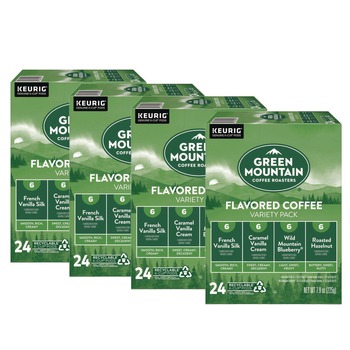 Green Mountain Coffee Flavored Variety Coffee K-Cups - Assorted Flavors (96/Carton)