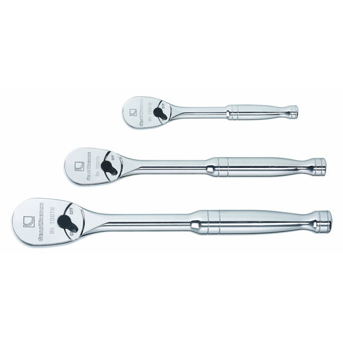 Ratchets | GearWrench 81206F 3-Piece Full Polish 84 Tooth Ratchet Set image number 0