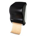 Beverage Serveware | San Jamar T1300TBK Tear-N-Dry 11.75 in. x 9 in. x 15.5 in. Touchless Roll Towel Dispenser - Black Pearl image number 3