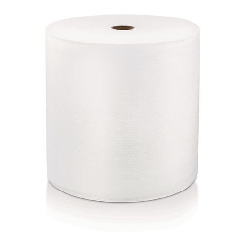 Cleaning & Janitorial Supplies | LoCor 46897 7 in. x 800 ft. 1-Ply Hard Wound Roll Towel - White (6/Carton) image number 0