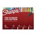 Permanent Markers | Sharpie 2199816 Permanent Markers Ultimate Collection - Assorted Tip Sizes/Types/Assorted Colors (72/Pack) image number 0