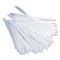 Office Jansan | Office Snax STR5 5 in. Plastic Stir Sticks - White (1000/Box) image number 0