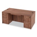  | Alera VA217236WA 71 in. x 35.5 in. x 29.63 in. Valencia Series Straight Front Desk Shell - Modern Walnut image number 8