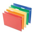 Universal UNV14121EE Deluxe Bright Color Letter Size 1/5-Cut Tab Hanging File Folders - Assorted (25/Box) image number 0