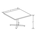 Office Furniture & Lighting | HON HONCTSQ42NLK1KI 42 x 42 x 1 Arrange Square Table Tops - Kingswood Walnut image number 2