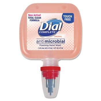 Dial Professional 1700099135 Antibacterial Foaming Hand Wash, Original, 1.25 L, Duo Dispenser Refill, 3/carton