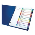 Office Jansan | Avery 11843 1 - 12 Tab 11 in. x 8.5 in. Customizable TOC Ready Index Divider Set - Multicolor (1 Set) image number 2
