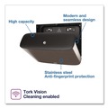Cleaning & Janitorial Supplies | Tork 465500 14 in. x 5.13 in. x 9.88 in. Image Design Mini Jumbo Bath Tissue Roll Dispenser - Stainless Steel image number 4