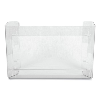 San Jamar 18 x 3.75 x 10 3 Box Steel White Enamel Disposable Glove Dispenser - Clear