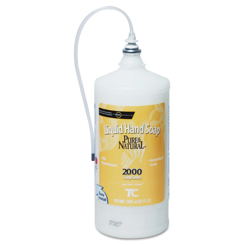 Hand Soaps | Rubbermaid Commercial FG4013131 800 mL. Refill Green Seal Certified Lotion Soap - Honeysuckle Scent (4-Piece/Carton) image number 0