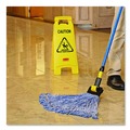 Safety Equipment | Rubbermaid Commercial FG611200YEL 11 in. x 12 in. x 25 in. Multilingual "Caution" Floor Sign - Bright Yellow image number 4