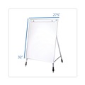 White Boards | Flipside 51000 27.5 in. x 32 in. Adjustable Dry Erase Board - White Surface, Satin Aluminum Frame image number 1