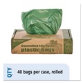 Trash Bags | Stout by Envision G3340E11 Controlled Life-Cycle 33 in. x 40 in. 1.1 mil. 33 Gallon Plastic Trash Bags - Green (40/Box) image number 3