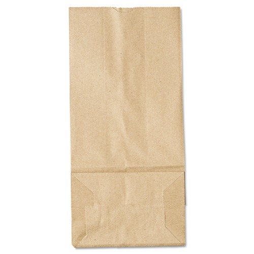 Just Launched | General 18405 Grocery Paper Bags, 35 Lbs Capacity, #5, 5.25-inw X 3.44-ind X 10.94-inh, Kraft, 500 Bags image number 0