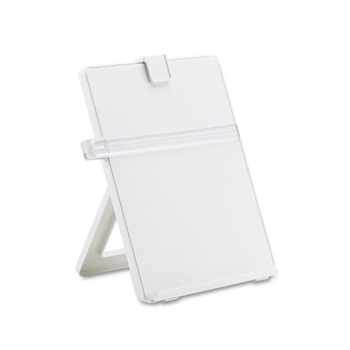 Fellowes Mfg Co. 25 Sheet Capacity Plastic Non-Magnetic Desktop Copyholder - Platinum
