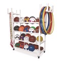 Utility Carts | Champion Sports PECART 19 in. x 61 in. x 62 in. 176 lbs. Capacity Plastic Equipment Cart - White image number 1