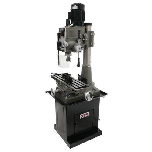 Milling Machines | JET 351153 JMD-45GHPF Geared Head Square Column Mill Drill with Power Downfeed, DP700 2-Axis DRO and X-Axis Powerfeed image number 0