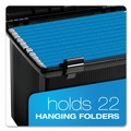Office Jansan | Pendaflex 41742 13.88 in. x 14 in. x 11.13 in. Portable Letter File Boxes - Black image number 3