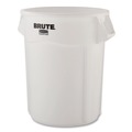 Trash & Waste Bins | Rubbermaid Commercial 1779740 Brute Container 44 gal Plastic White image number 1