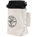 Klein Tools 5416TCP 5 in. x 12 in. x 9 in. Extra Tall Top Closing Bolt Canvas Tool Bag - Natural image number 1
