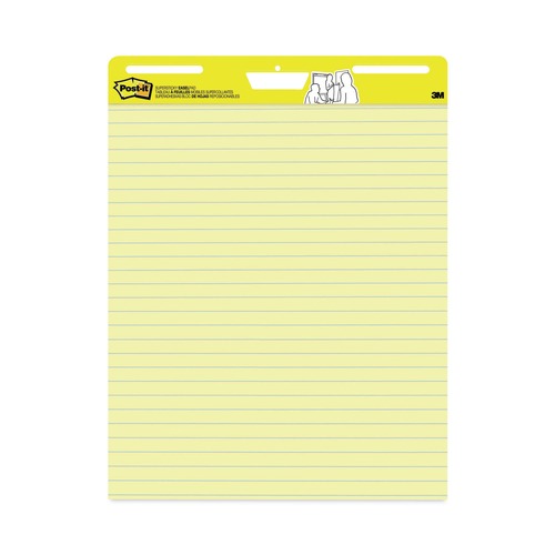 Office Jansan | Post-it Easel Pads Super Sticky 561 25 in. x 30 in. Presentation Format Vertical-Orientation Self-Stick Easel Pads - Yellow (2/Carton) image number 0