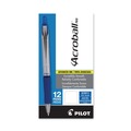 Pens | Pilot 31911 Acroball Pro Advanced Ink Medium 1 mm Hybrid Gel Pen - Blue Ink/Silver/Blue Barrel (1-Dozen) image number 1