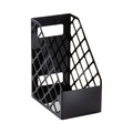  | Universal UNV08119 6 1/4 in. x 9 1/2 in. x 11 3/4 in. Recycled Plastic Magazine File - Large, Black image number 1