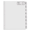  | Avery 14441 11 in. x 8.5 in. 8 Big Tab Printable Large White Label Tab Dividers - White (20/PK) image number 1