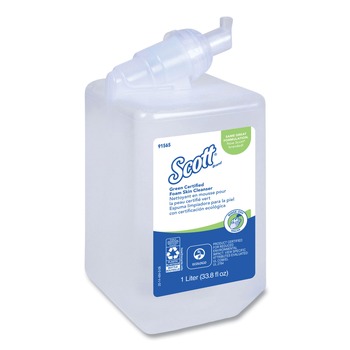 Scott 91565 1000 ml Bottle Essential Green Certified Foam Skin Cleanser - Neutral