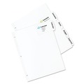  | Avery 14440 11 in. x 8.5 in. 5 Big Tab Printable Large White Label Tab Dividers - White (20/PK) image number 1