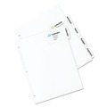 Office Jansan | Avery 14440 11 x 8.5 Big Tab Printable Label 5-Tab Dividers - White/Large (20/Pack) image number 1
