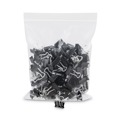 Customer Appreciation Sale - Save up to $60 off | Universal UNV10199VP Mini Binder Clips in Zip-Seal Bag - Black/Silver (144/Pack) image number 0