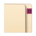 Labels | Smead 68323 0.75 in. x 1.5 in. 23 Yearly End Tab File Folder Labels - Purple (1-Roll) image number 1