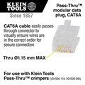 Electronics | Klein Tools VDV826-764 Pass-Thru RJ45 - CAT6A Modular Data Plugs (200/Pack) image number 1
