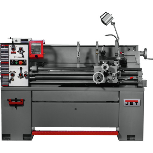 Wood Lathes | JET JT9-311450 EVS-1440 14 x 40 in. 230/460V 3 HP 3-Phase Variable Speed Lathe with Newall DP700 DRO and Taper Attachment image number 0