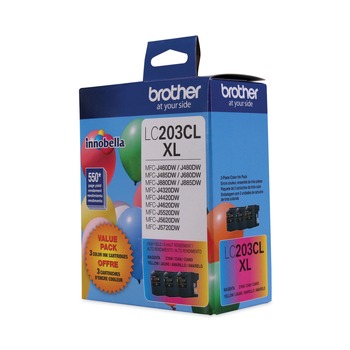 Brother LC2033PKS 550 Page-Yield LC2033PKS Innobella High-Yield Ink - Cyan/Magenta/Yellow (3/Pack)