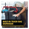 Trash & Waste Bins | Rubbermaid Commercial 2229066 BRUTE 25.45 in. x 25.45 in. x 15 in. Ergonomic Rotomolded Tilt Truck Handle and Caddy - Red/Black image number 2