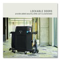Utility Carts | Rubbermaid Commercial 2202525 Resin Locking Door Kit for Rubbermaid Commercial 2202581/2202527/2202585 - Black image number 3