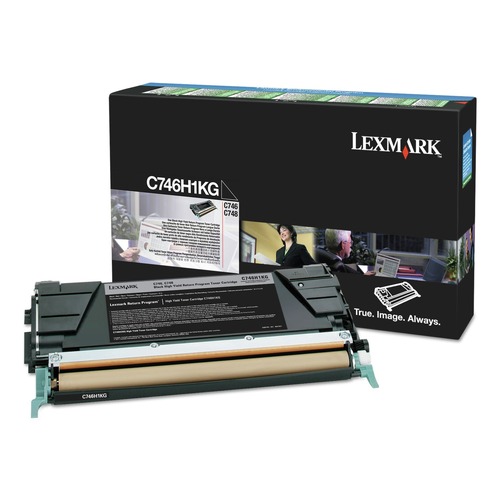 Ink & Toner | Lexmark C746H1KG C746H1KG 12,000 Page-Yield Return Program High-Yield Toner - Black image number 0