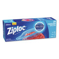 Food Service | Ziploc 351126 9.6 in. x 12.1 in. 1 gal. Zipper Freezer Bags - Clear (28/Box) image number 3
