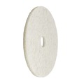 Dusters | Boardwalk BWK4017NAT 17 in. Burnishing Floor Pads - Natural White (5/Carton) image number 3