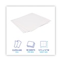 Cleaning & Janitorial Supplies | Boardwalk BWK-V030QPW 12 in. x 13 in. DRC Wipers - White (90 Bag, 12 Bags/Carton) image number 5