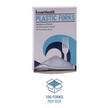 Cutlery | Boardwalk BWK FORKMWPS Mediumweight Polystyrene Fork - White (1000/Carton) image number 6