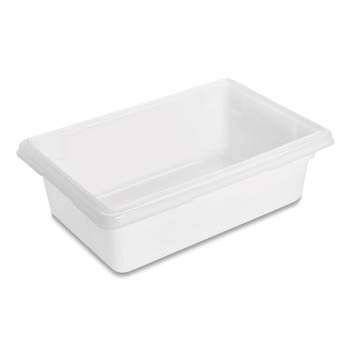 Rubbermaid Commercial 3.5 Gallon 18 in. x 12 in. x 6 in. Food Tote Box - White