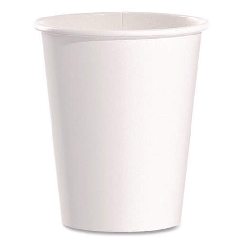 Cups and Lids | SOLO 370W-2050 Paper Hot Cups 10 oz White 50/Pack image number 0