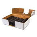 Trash Bags | Inteplast Group S404812K 45 gal. 12 microns 40 in. x 48 in. High-Density Interleaved Commercial Can Liners - Black (250/Carton) image number 2