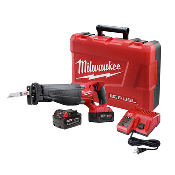 Milwaukee 2720-22 M18 FUEL Cordless Sawzall Reciprocating Saw with 2 REDLITHIUM Batteries Milwaukee 2720-22 M18 FUEL Cordless Sawzall Reciprocating Saw with 2 REDLITHIUM Batteries